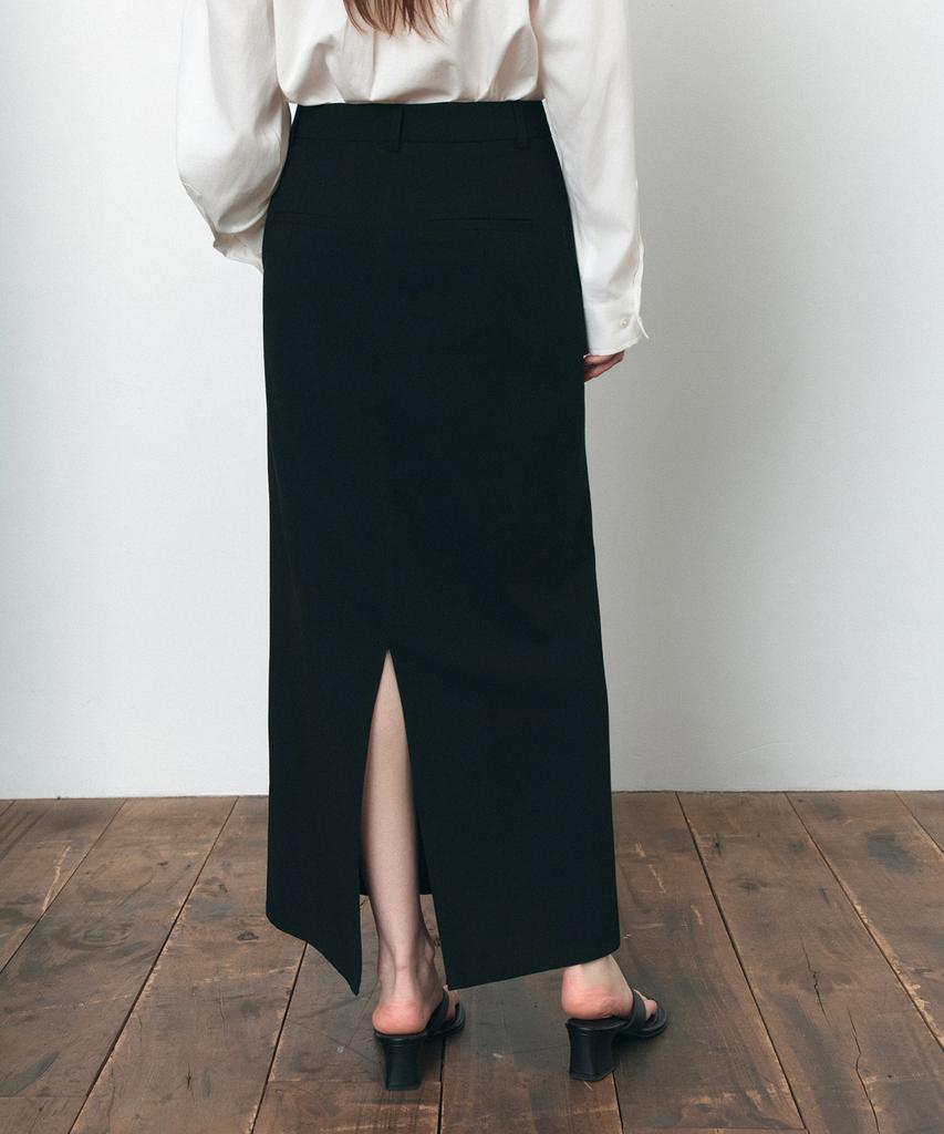 Siyajyu Sist9058 Formal Column Long Skirt_Black