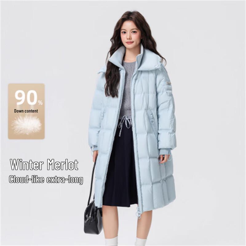 

SNOWFLYING X2501421298F Женский длинный пуховик с большим лацканом M