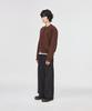 Signature Round Neck Crop Knit Cardigan [Brown]