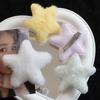 2 Pcs Bride Furry Hair Clip Sweet Girls Star Hairpin Women Girls Kids Headress