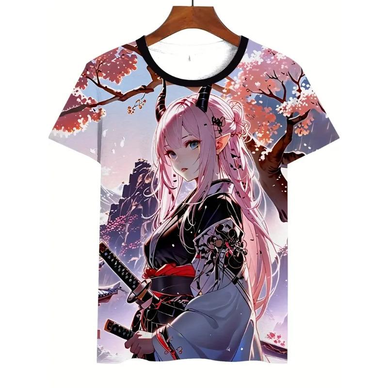 New Anime 3D Printing T-Shirts Summer Men Women Short Sleeve Round Neck T Shirt