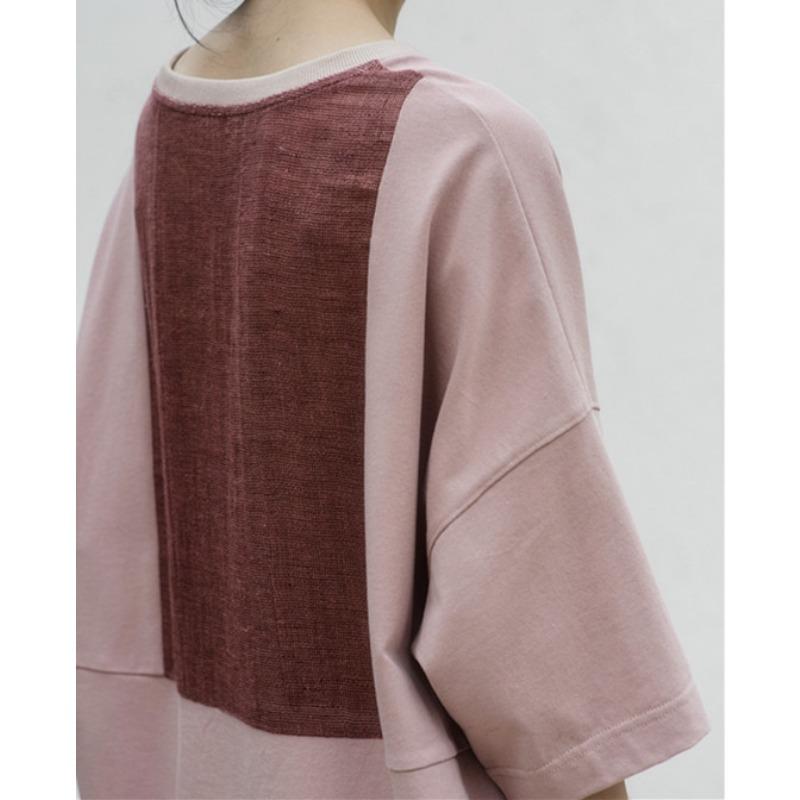 DIMANAF 2025 Summer Plus Size T-Shirt Women Short Sleeve O-Neck Short Loose Solid Tops Tees