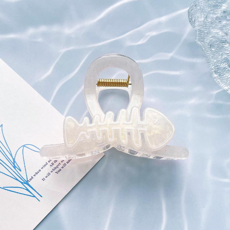 

1 шт. Новый мультяшный зажим-краб «рыбья кость» для женщин, милый животный, сладкий зажим «акула», акриловый, разноцветный, для хвоста на затылке