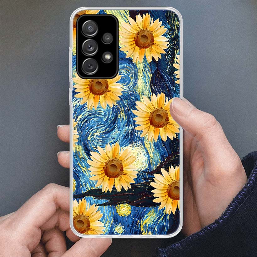 Starry Night Van Gogh Art Phone Case For Samsung Galaxy A17 A16 A56 A15 A55 A14 A54 A13 A53 A36 A35 A34 A33 A26 A25 A24 A23 A05S