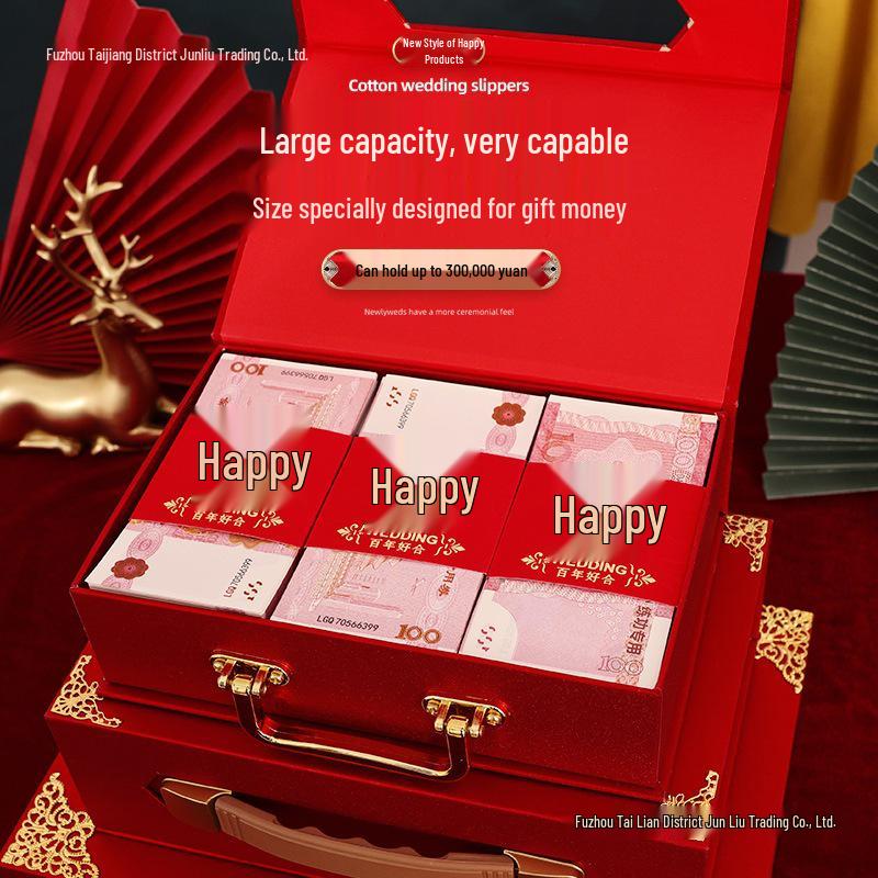 Luxury Betrothal Gift Box: Elegant Engagement & Wedding Decoration for Bride Price Cash