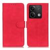 KHAZNEH For Xiaomi Redmi Note 13 5G Case Retro PU Leather Smart Phone Stand Cover