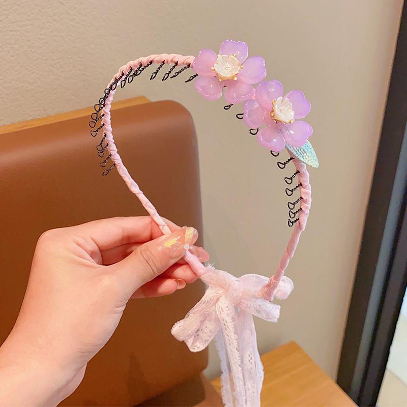 

Детский комплект повязки на голову с цветочной косой в стиле ханьфу и заколки для волос