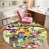 Pokemon Print Round Rug, Washable Floor Carpet, For Entryway Dorm Laundry Room Office Study, Home Decor Birthday Christmas Gift