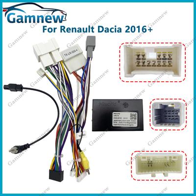 Car 16PIN Android Wire Harness Adapter Canbus Box Decoder For Renault Captur Clio 4 Triber Dacia Duster Sandero 2016+