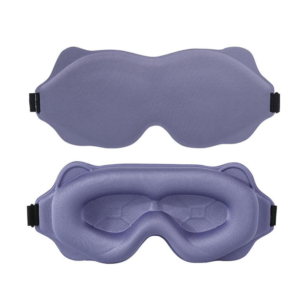 3D Sleep Mask Blindfold Sleeping Aid Soft Memory Foam Eye Mask Block Out Light Pressure Sensation Rest Relax Aid Adjustable Mask