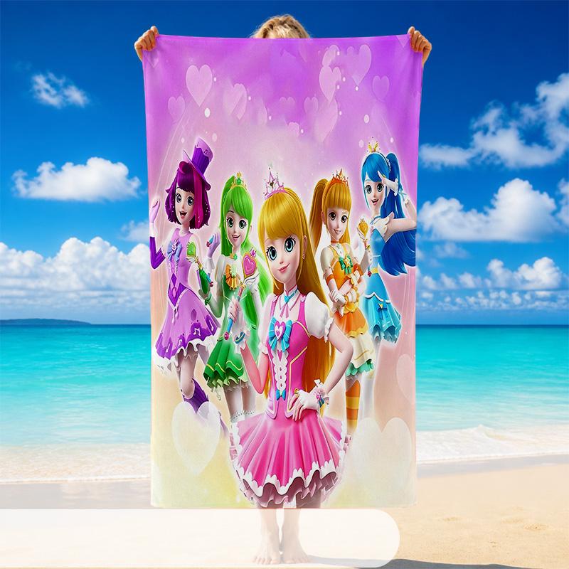 Quick Dry Beach Towel Catch Teenieping Pattern, Lightweight Absorbent Towel for Pool Beach Vacation Use