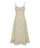 Lulu Seoul Lily Shirring Long Dress (Light Green)