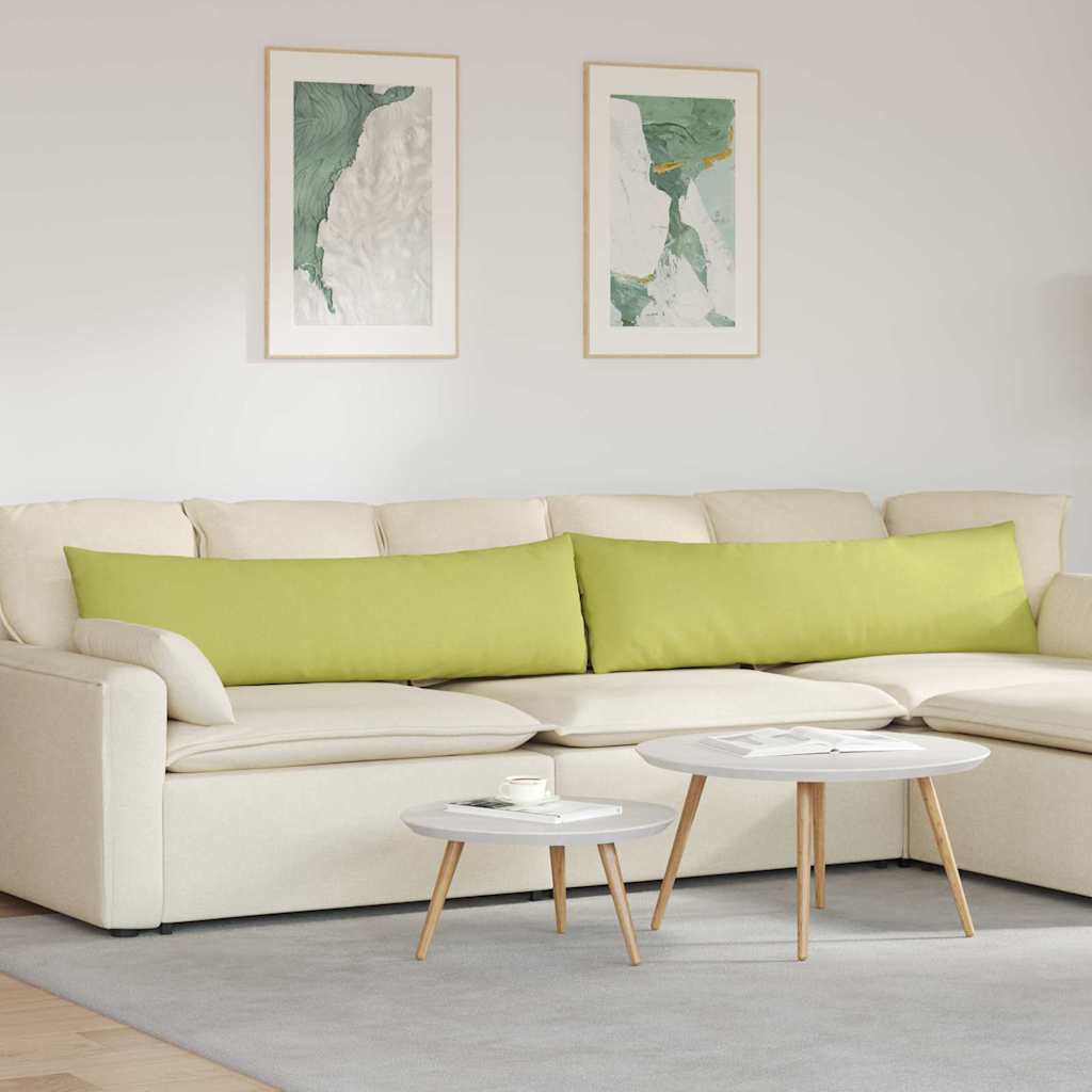 Sofa Cushions 2 Pcs Light Green 145 X 40 Cm Fabric