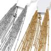 5pcs/lot Stainless Steel Chains 1mm 1.5mm 2mm Box Chain Rolo Link Cuban Long Necklace Chain for Jewelry Making DIY Wholesale