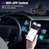 4K Triple Lens Dash Cam with 128GB, APP Control, Loop Recording, Parking Monitor, Voice Control