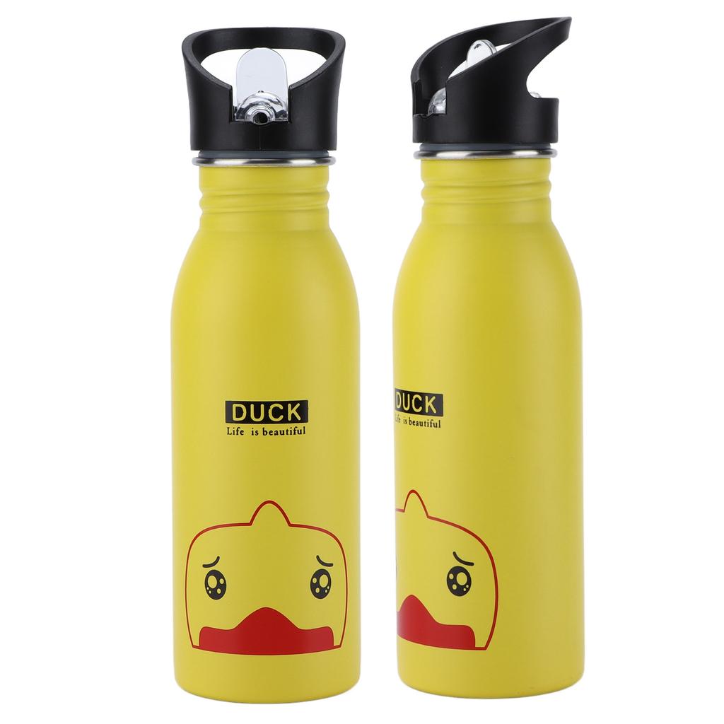 Sport-Wasserflasche aus Edelstahl 500 ml Niedliche vakuumisolierte Wasserflasche mit Saugmund für