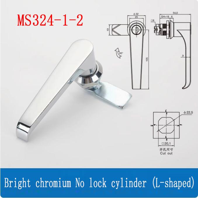 MS324 Industrial Cabinet Door Handle Lock Zinc Alloy Chassis Cabinet Door Lock Distribution Box Switch Cabinet Door Lock