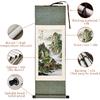 lanermoon Lanermoon Chinese Tradditional Landscape Silk Scroll Painting,Mountain and Waterfall Modern Hanging Paintings for Office Living Room