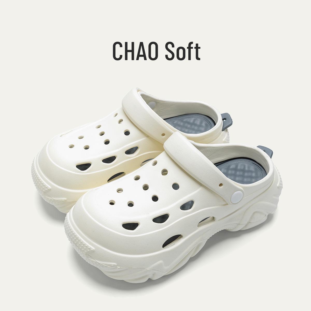 

Женские 2025 шлепанцы на толстой подошве облако : Нескользящие, пляжные туфли со съемным носком 35-36