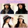 Fischerhut für Damen mit Wärme Winddicht Gestrickter Stoff Lässiges Winteraccessoire