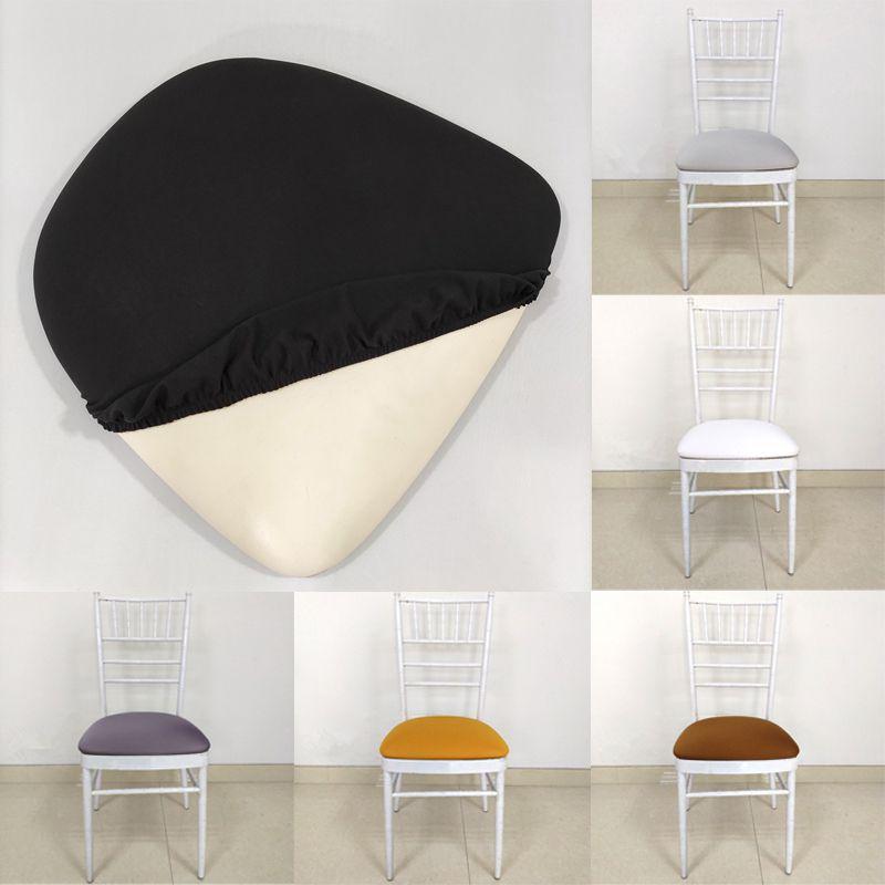 Strapazierfähiger Polyester und Elasthan Abnehmbarer Elastischer Stretch Stuhlsitzbezug in verschiedenen Stückzahlen