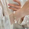 Exquisite Pearl & Strawberry Crystal Bee Bracelet - Women's French Summer Luxury Accessory