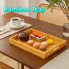 Rectangle Tea Tray with Handle Dessert Tray Multi-Purpose Food Tray  Kitchen Use
