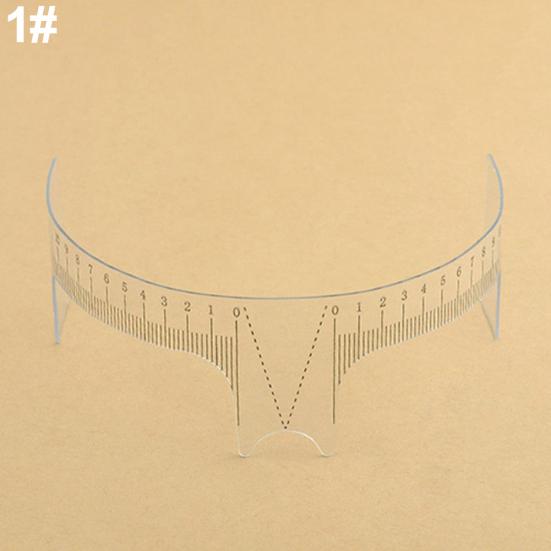 Reusable Eyebrow Stencil Makeup Microblading Measure Symmetrical Tattoo Ruler