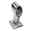 2Pcs Silver 316 Stainless Steel Marine Boat 7/8" 22mm 60 Degree Front Base Stanchion Hand Rail Fitting