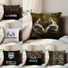 Cool R-Realtree Pillow Case Anti-dustmite Pillowcase Invisible Zipper Silky Short Plush Sofa Cushion Cover