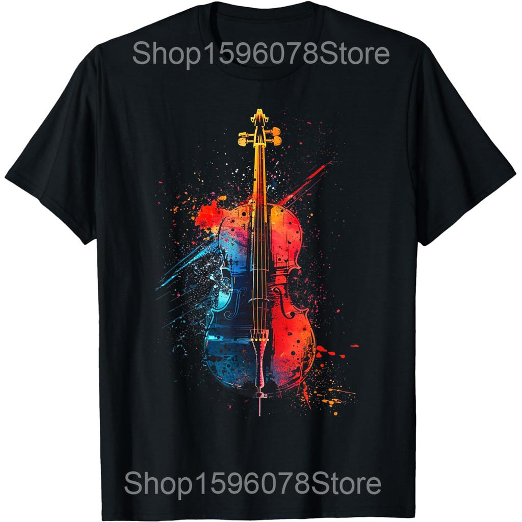 Lustiges Join The Dark Side Cellospieler Cellist T-Shirts Herren Baumwolle Humor Streetwear T-Shirt Kurzarm Unisex Lockere Kleidung