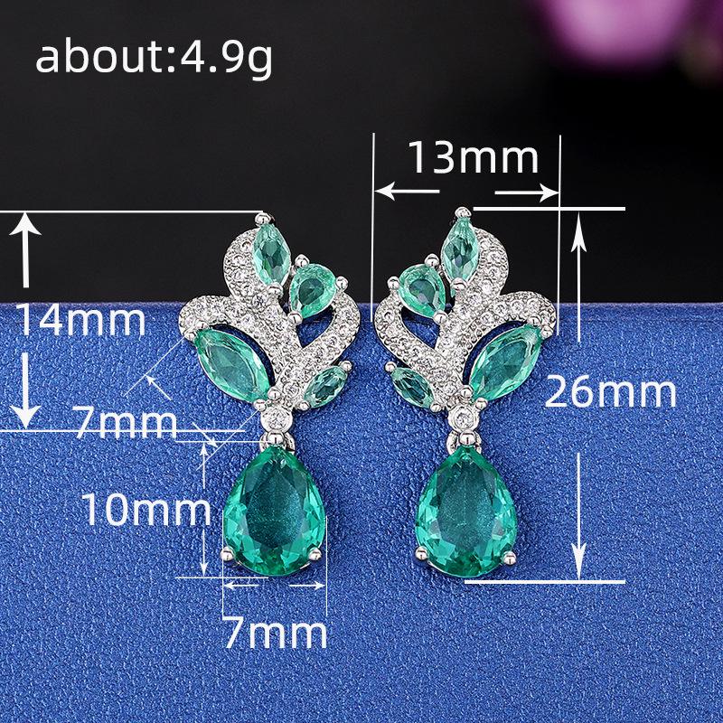 Cao Shi Korean Elegant Stud Earrings 2024 - Exquisite Summer Socialite Style