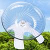 Transparent Hamster Flying Wheel Quiet Operation Steel Axle Exercise Squirrel Wheel Stable Base Plastic Hamster Running Wheel