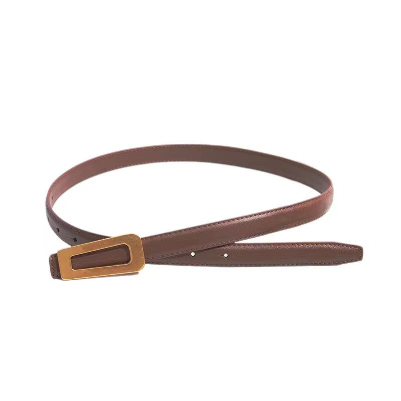 Women's Genuine Leather Belt - Retro, Versatile & Stylish for Jeans or Dresses