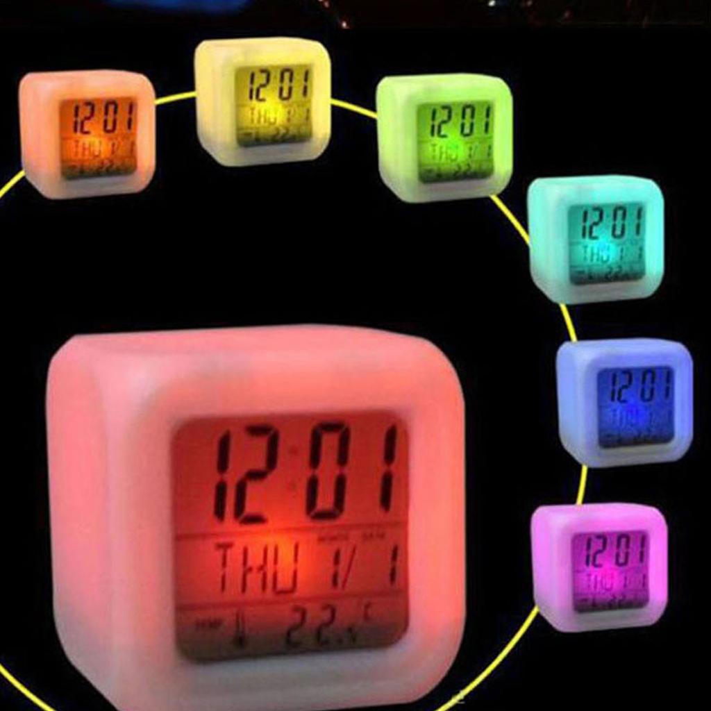 Gadget Of 7 LED Colors Changing Digital Alarm Clock Table Clock Alarm Clock