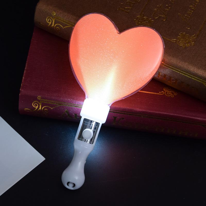 Heart and Star Glow Stick Wand - Light-Up Toy for Concerts and Events