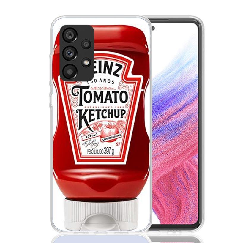 Lamb Heinz Tomato Ketchup Phone Case For Samsung Galaxy A17 A16 A14 A15 A13 A57 A56 A54 A55 A53 A37 A36 A34 A35 A33 A26 A24 A25