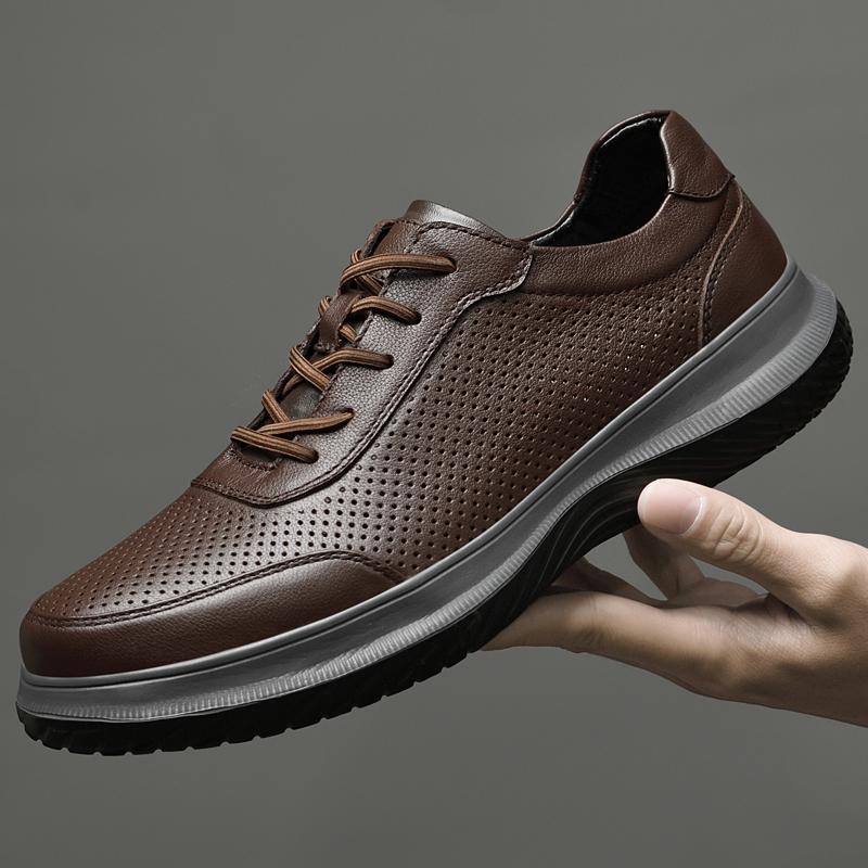 2024 neue Männer Schuhe Aus Echtem Leder Männer Business Schuhe Hohe Qualität Im Freien Männer Turnschuhe Männlichen Casual Schuhe Wandern Schuhe
