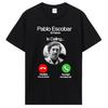 Summer Men's Letter Portrait Call Printed Round Neck T-shirt 100% Cotton Street Loose Sports Breathable Short Sleeve