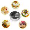 1Set Round Circle Stainless Steel Cookie Cutter Biscuit Diy Baking Pastry Moulds