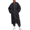 adidas Originals Versione Blu Monocolore Cappotto Sportivo di Media Lunghezza Cappotti da Donna Nero HR3415