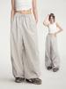 2025 Spring/Summer Parachute Cargo Sweatpants: Casual Wide-Leg, Elastic Waist