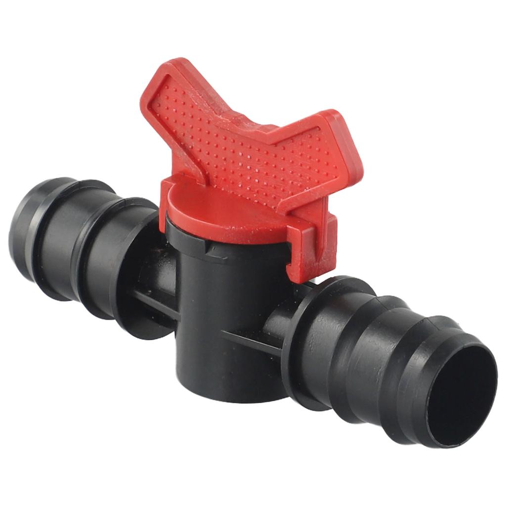 PE Drip Hose Ball Valve Shut-off Fitting PP Construction PN4 16 20 25 mm Sizes