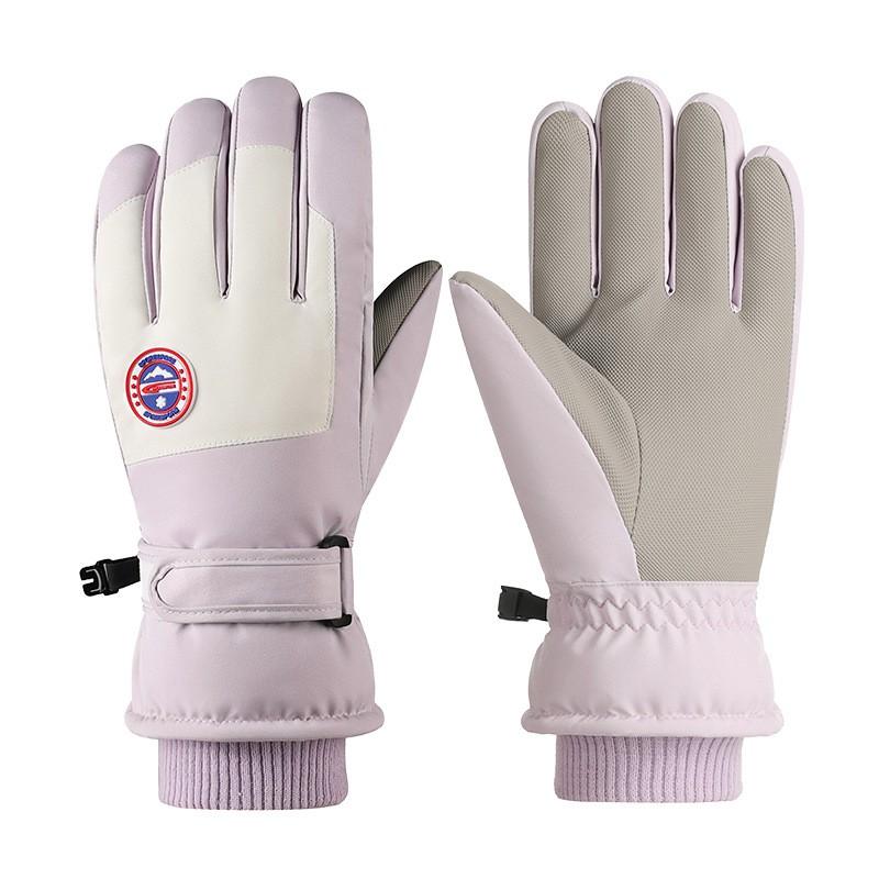 Womens Mens Winter Ski Gloves Thermal Fleece Lined Touchscreen Waterproof Windproof Warm Cycling Outdoor Sports