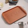 A1 Imitation Wood Grain Plastic Rectangular Tea Tray