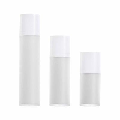 15/30/50ml White Empty Vacuum Airless Plastic Lotion Cream Bottles Container Travel Size Cream Container Pump Perfume Bottle