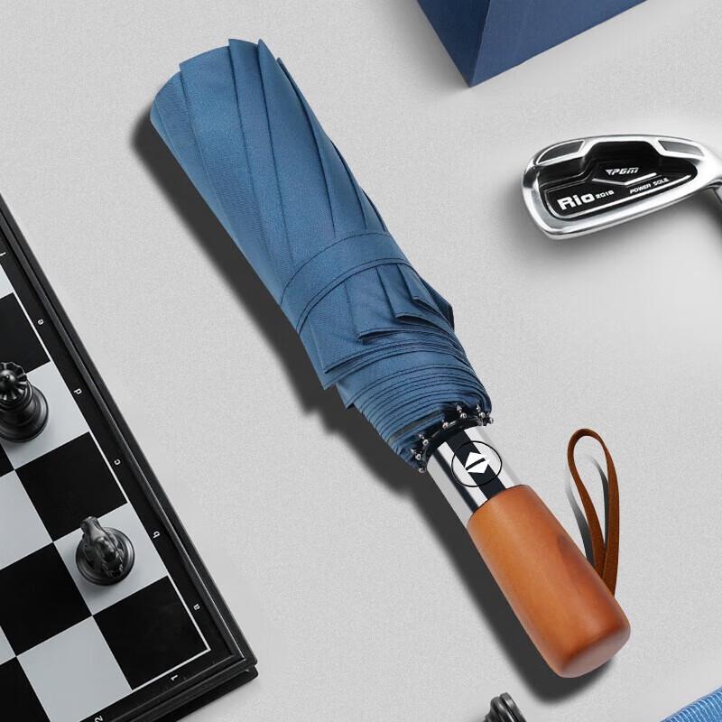 Red Leaf Automatic Folding Umbrella