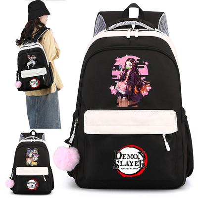 Anime Demon Slayer Printed Large Capacity Waterproof Backpack for Teenger Student Schoolbag Bookbag Gift Travel Bag