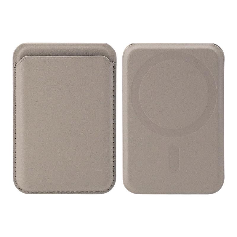 Apple MagSafe Magnetic Card Holder & Adjustable Stand - PU Leather ID Holder for 15 Pro