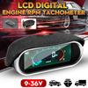 LCD Digital 12v 24v Excavator Car Truck Tachometer For Boat Motor RPM Gauge Meter For Diesel Motor Modification Auto Gauge Tacometro 9999RPM